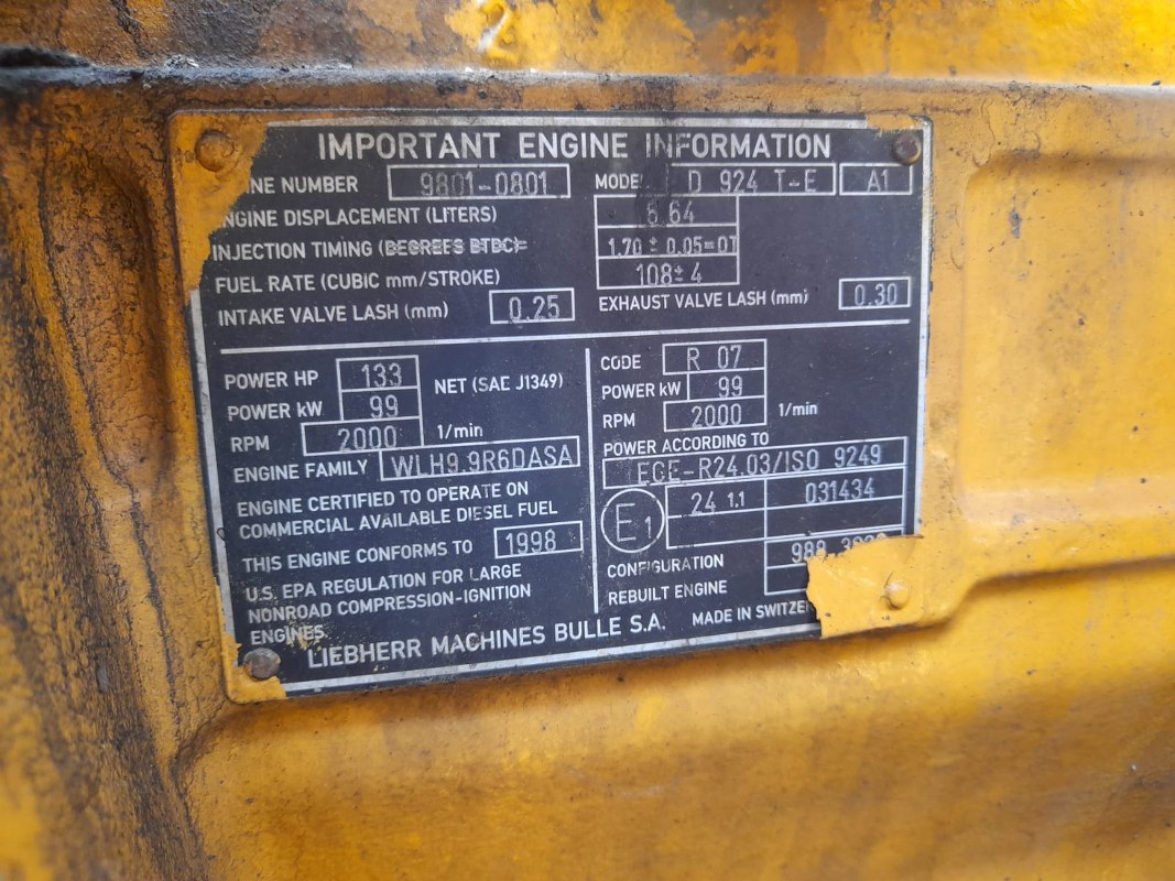 Motor Liebherr D924T-E A1 Liebherr R914 HDSL Litronic - imagine 3